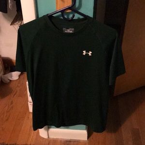 Green under armor polyester shirt